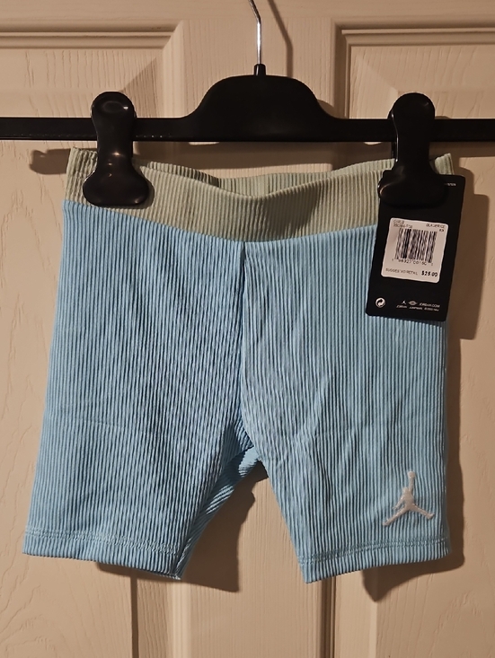 Jordan Other - JORDAN GIRLS RIBBED SHORTS: GLACIER ICE (BLUE/GREEN): NEW WITH TAGS: SIZE 6X
